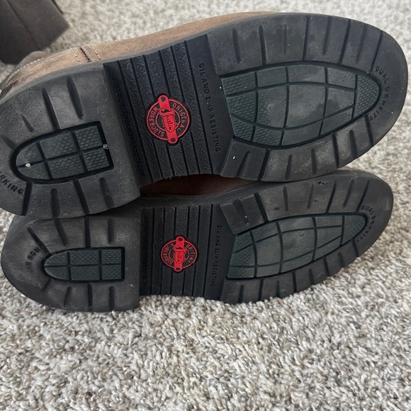 Justin Boots Men Balisters Style 4444 Size 9 EE Dark Brown Leather Boots - Picture 9 of 9